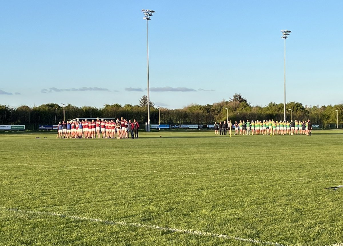 A minutes silence observed for Joe O’Keeffe from Broadford ahead of their Div 3 league game against SJDB this evening in Gurteen.