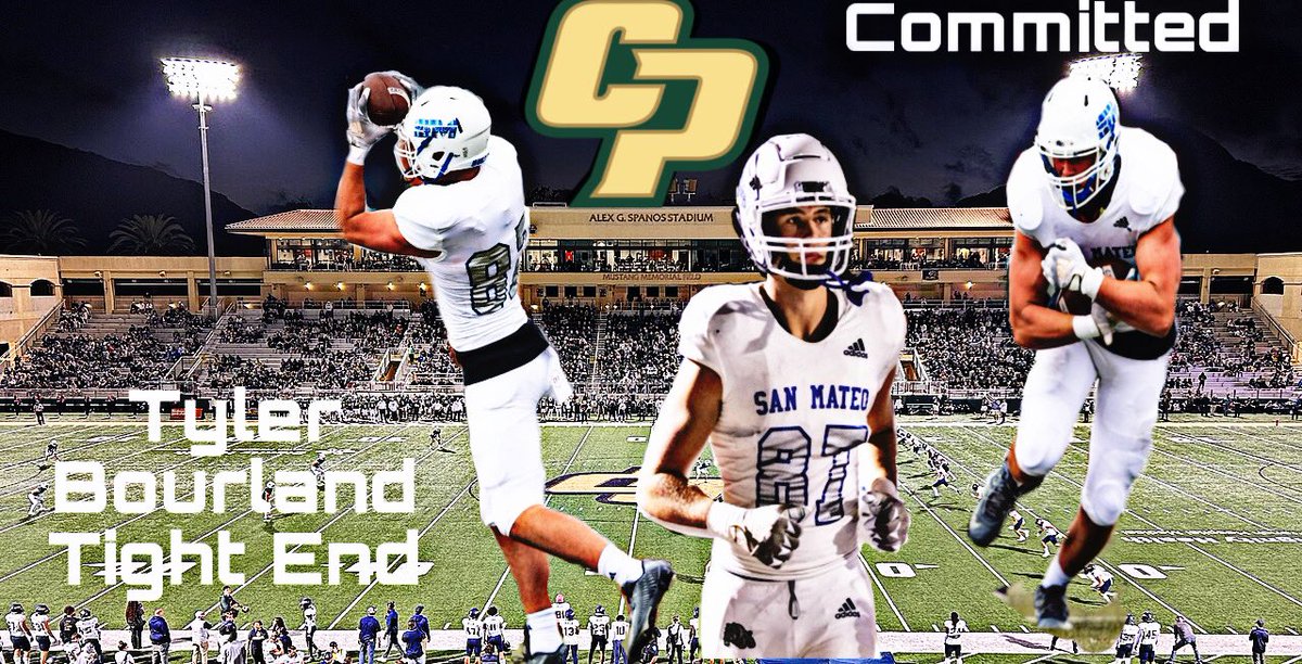 I am very excited and grateful to announce my commitment to further my education and play football at Cal Poly SLO! Thank you to all the coaches at College of San Mateo for developing me on and off the field. Thank you to my family for always supporting me! #ridehigh @api_mane