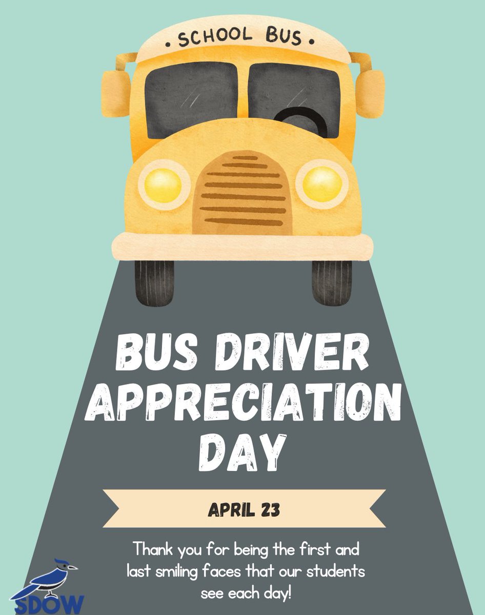Thank you to ALL of our @FirstStudentInc Bus Drivers and @SDofWashington Activity Drivers for your care and safe transportation of our precious students! 🚌 💙🤩 #BlueJayPRIDE
