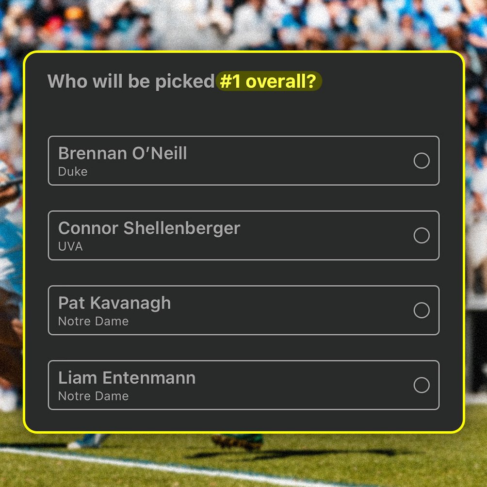 What's YOUR take??? 👀📊 Make your predictions for the No.1 Overall Pick (and more!) in the PLL App. 🗳️ Vote NOW: pll.gg/24-draft-main