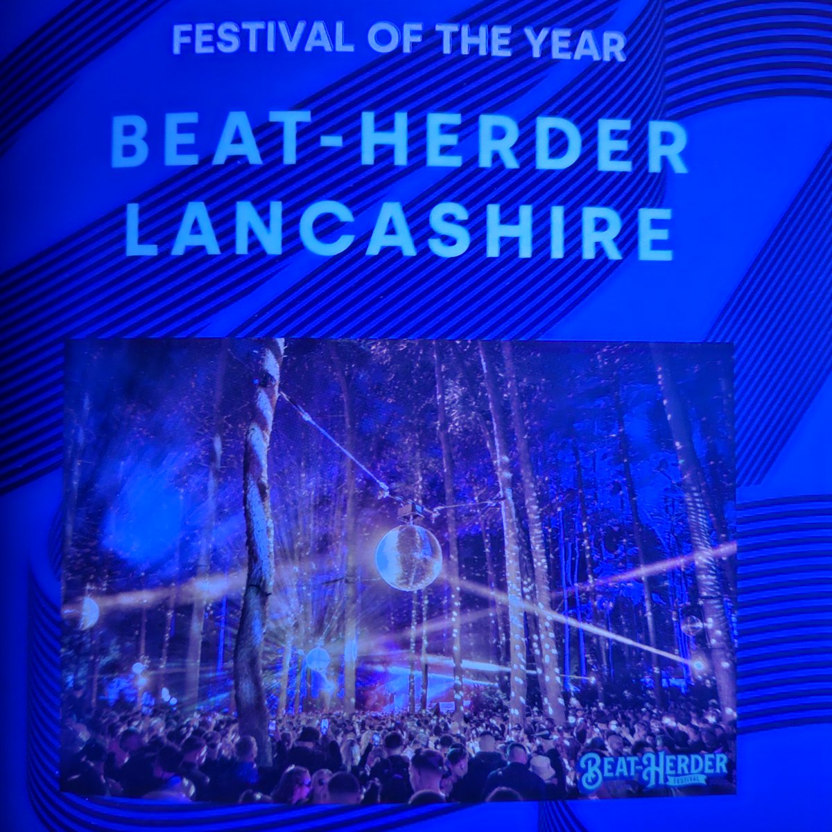 WINNERS!!! WOOP WOOP @Beatherder has just been crowned FESTIVAL OF THE YEAR in @nordoffrobbins NMA's #NorthernMusicAwards BIG thanks and love to everyone that voted for us. 📷
