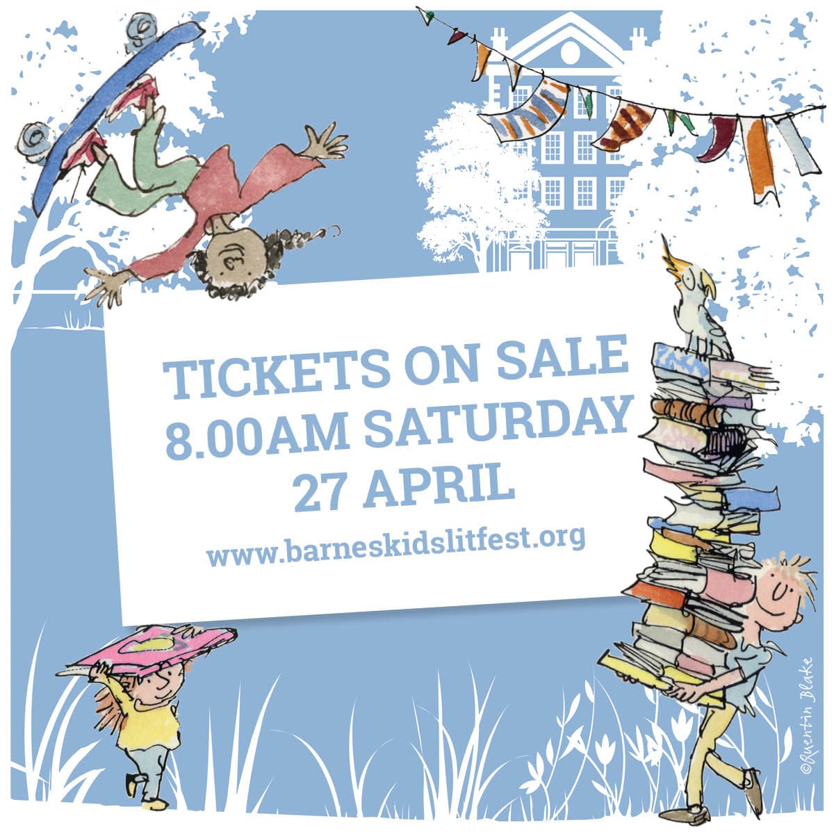 Have you discovered our epic 10th birthday party programme yet? Then you've got some catching up to do! Because tickets for the UK's biggest children's literature festival are going on sale at 8.00am THIS Saturday 27 April and you've got a party to get to! bit.ly/3JwWERh