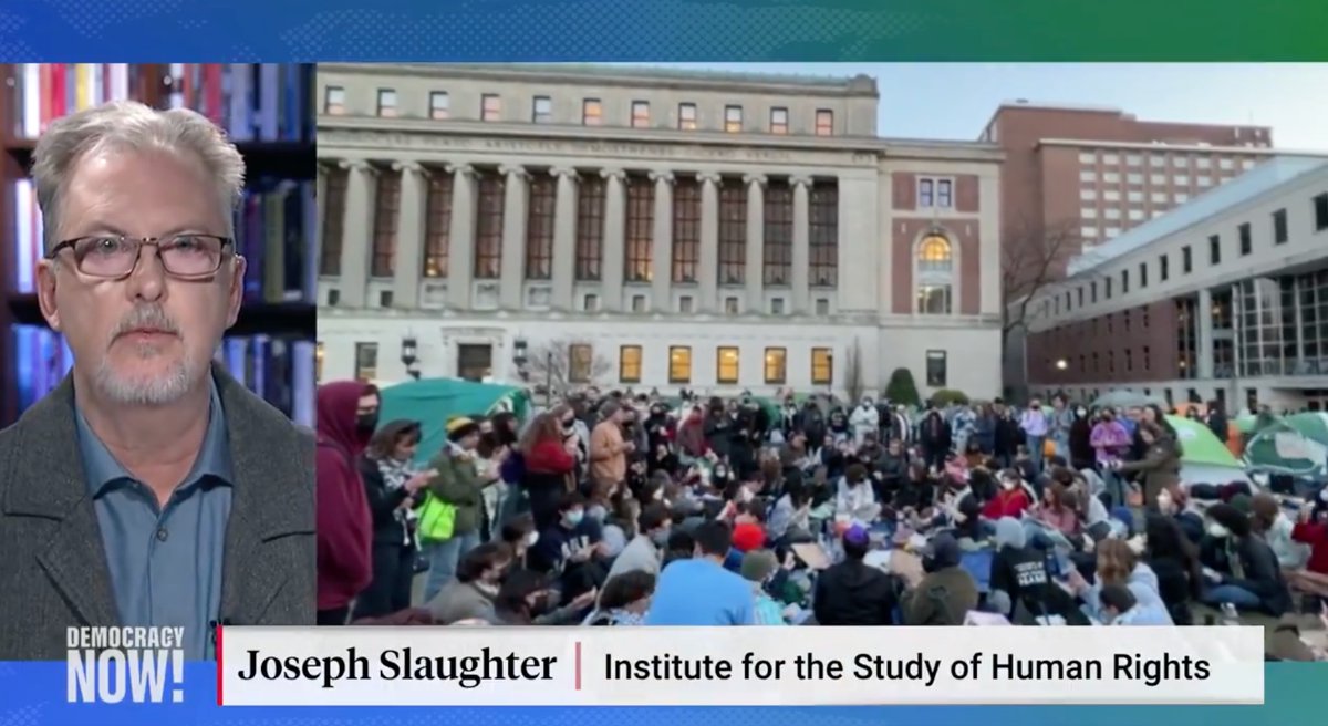 Institute for the Study of Human Rights (@ishrcolumbia) on Twitter photo On Tuesday, April 23rd, ISHR’s Executive Director, Professor Joseph Slaughter, was interviewed by <a href="/democracynow/">Democracy Now!</a> Click here to watch the full interview: bit.ly/3Ucq8sL On Tuesday, April 23rd, ISHR’s Executive Director, Professor Joseph Slaughter, was interviewed by <a href="/democracynow/">Democracy Now!</a> Click here to watch the full interview: bit.ly/3Ucq8sL