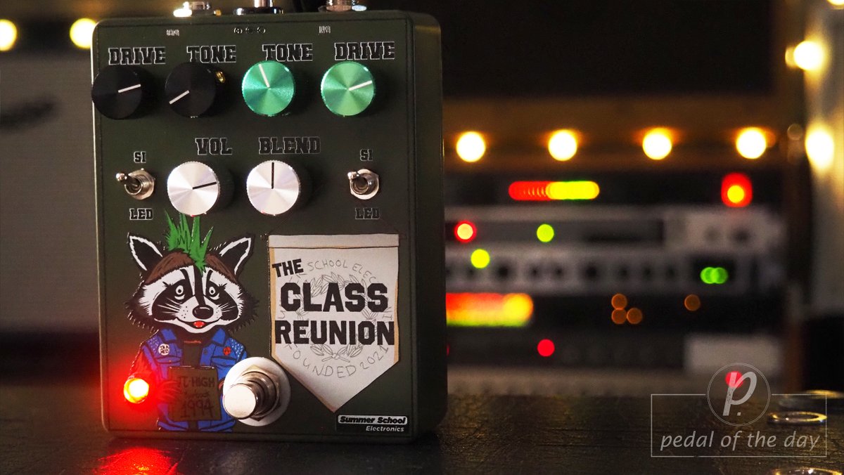 pedaloftheday's tweet photo. Head over to our website as we investigate the BRAND NEW Class Reunion Overdrive Fuzz Distortion from #SummerSchoolElectronics!! This one's a SCORCHER... 🔥🔥🔥
https://t.co/vwJuMxsM59
#pedaloftheday #SummerSchool #ClassReunion #guitarpedals #guitar https://t.co/TWeLbo5tRa