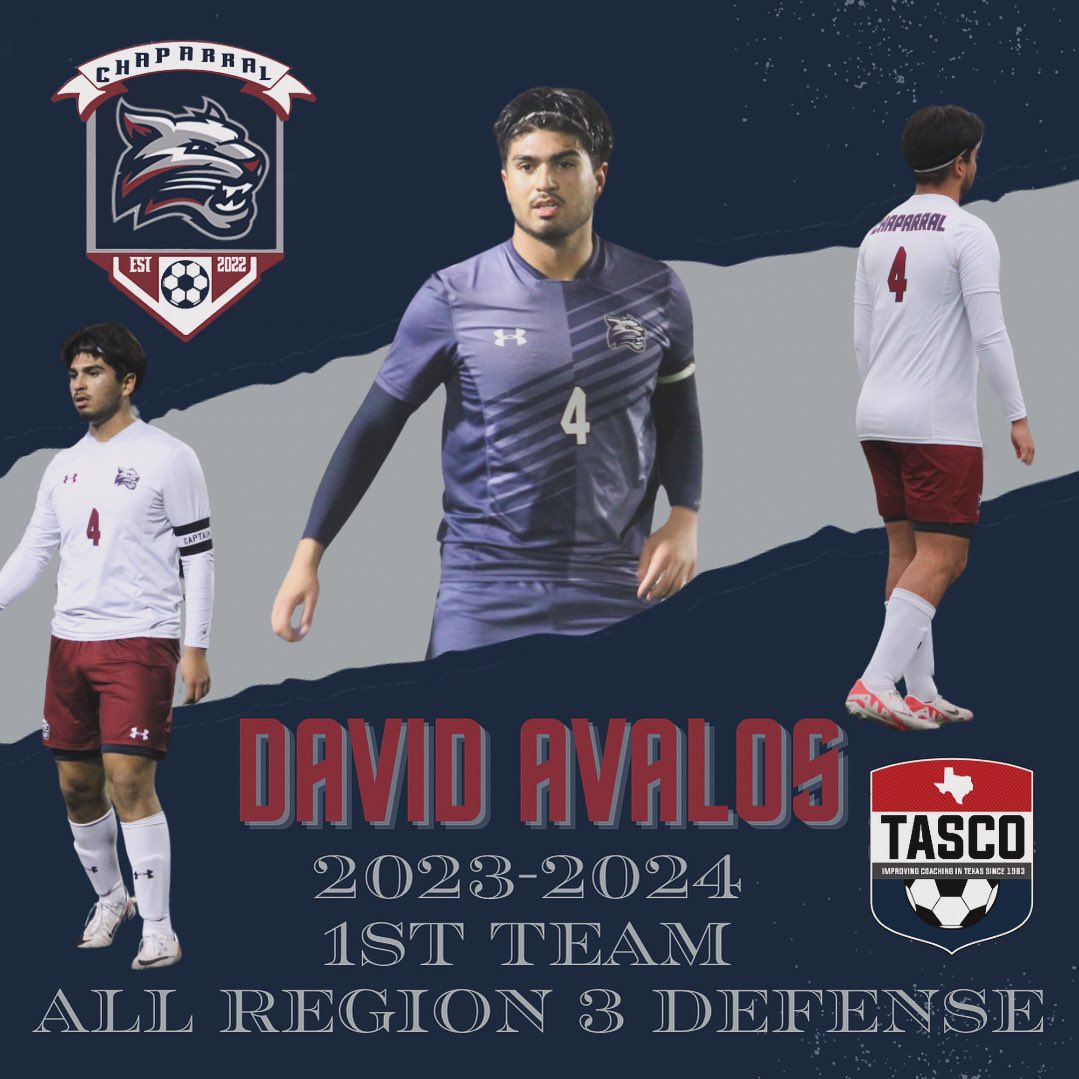 Huge congratulations to David Avalos for being named to TASCO 1st Team All Region as a defender. Your impact was recognized by anyone who watched, we will miss our Captain! 

#SetTheStandard #BobcatPRIDE
@AthleticsKISD @coachahaire @Dr_N_Etienne @l4for4 @_theWeave @tascosoccer