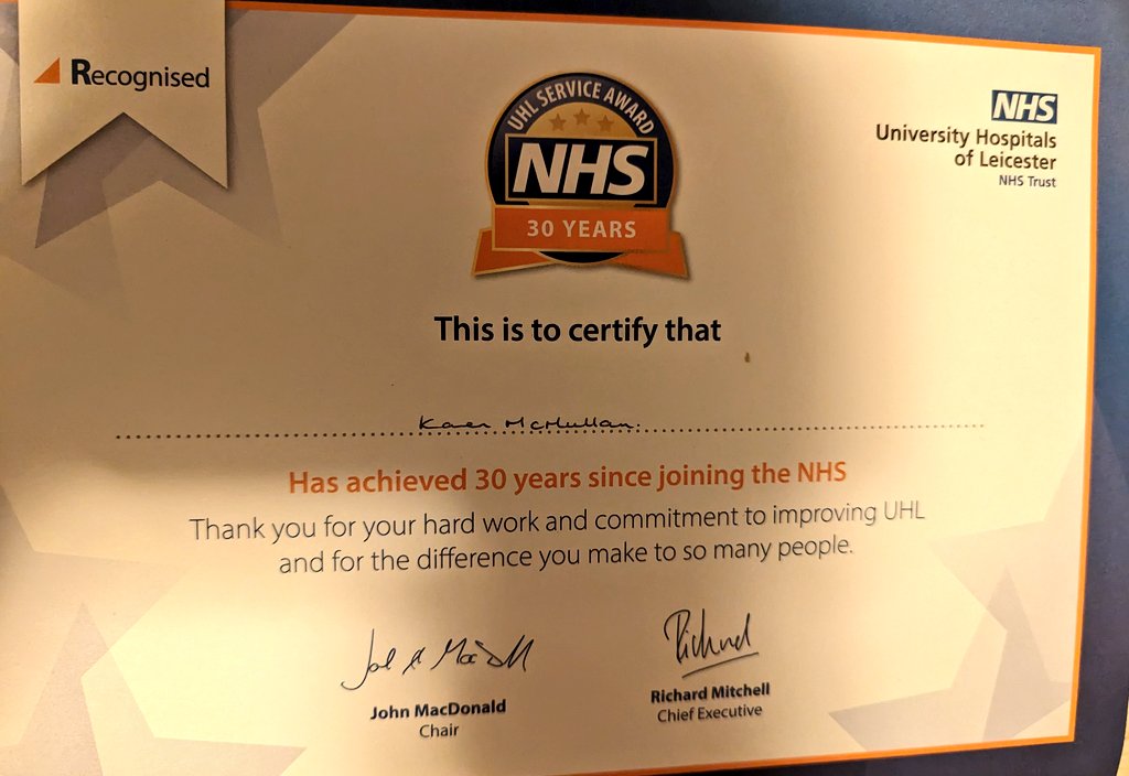 30 years in the NHS in May. Wowsers. 
1994 when I started as an OT helper and making the "senior 1" a cup of tea was in the JD 😂
What a journey!