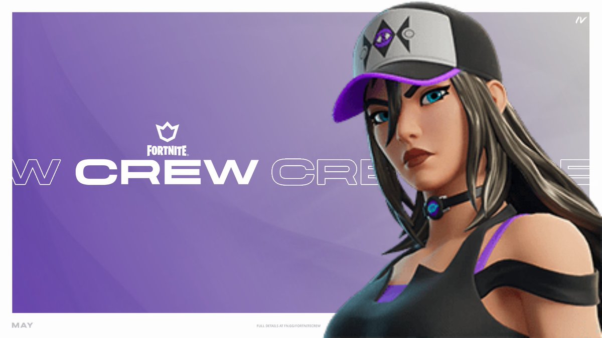 BMANxCoS's tweet photo. MAY FORTNITE CREW GIVEAWAY

TO ENTER:
- Repost
- Follow me (🔔)

Ends at release, good luck! https://t.co/vAR8AmKbZN