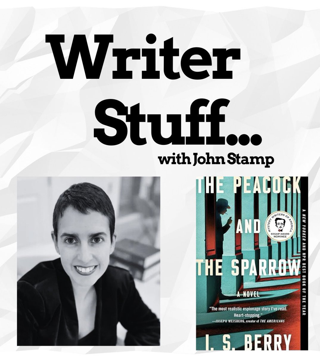 Talking spy novels with @isberryauthor . Thanks for joining me I.S.

Apple: rb.gy/zfnf7a
Spotify: shorturl.at/krwH1

#follow #writerslift #bookclub #booktok #bookaholic #reader #readerlife #readersoftwitter #indieauthor#readersofinstagram #booksworthreading