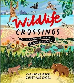 Highways, corridors, bridges, ladders... Who knew there were so many different ways for animals to travel? 'Wildlife Crossings' is gold-standard #nonfiction; impeccably researched + beautifully illustrated by #ChristianeEngel - thanks to @imaginecentre for a great event 🙏🏼