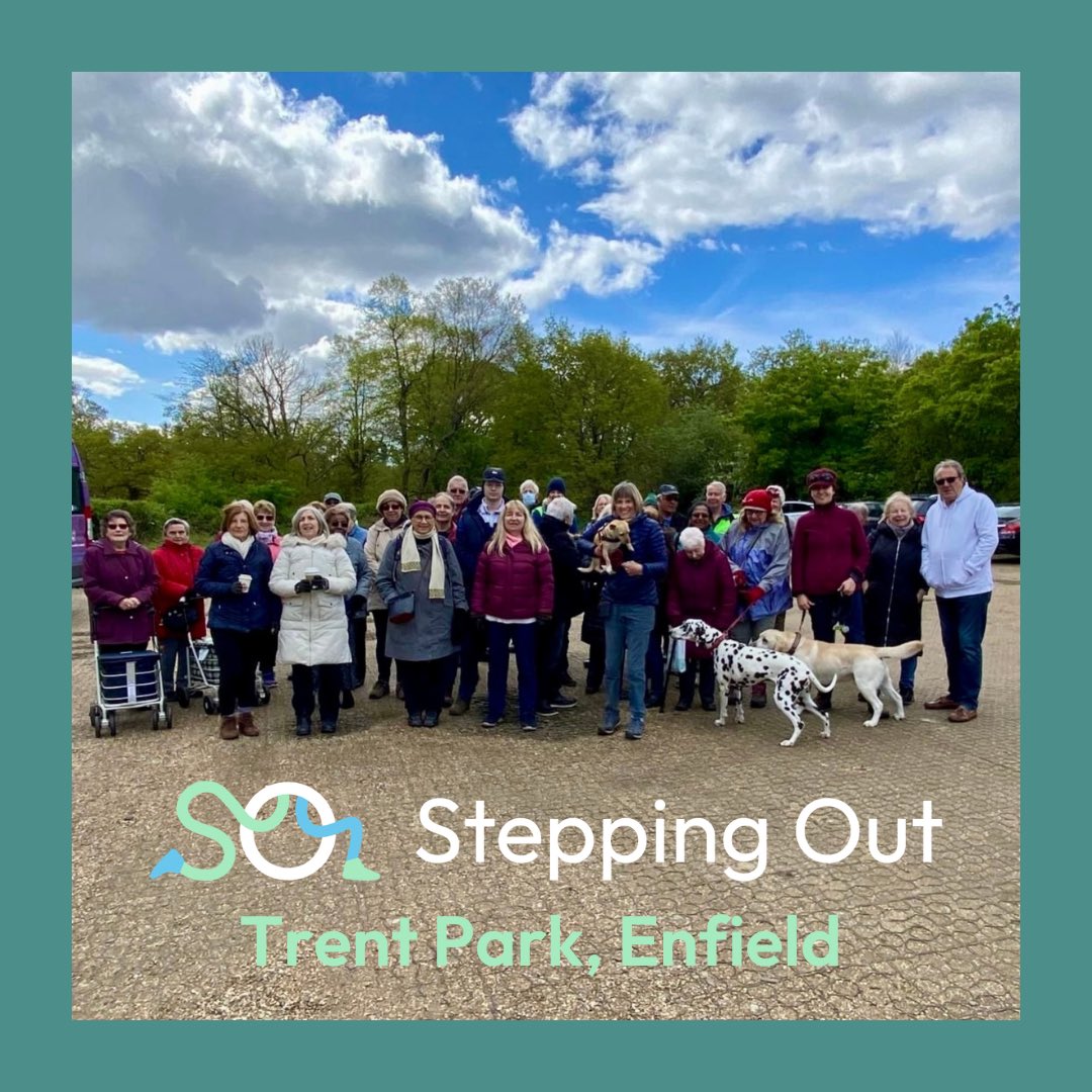 We have dedicated all of our April Stepping Out walks to @CarersUK & their fantastic #carersactiveapril campaign. 👇 This was our first April walk in beautiful Trent Park, Enfield where our Hertfordshire carers & those they support enjoyed the April sunshine. #unpaidcarers