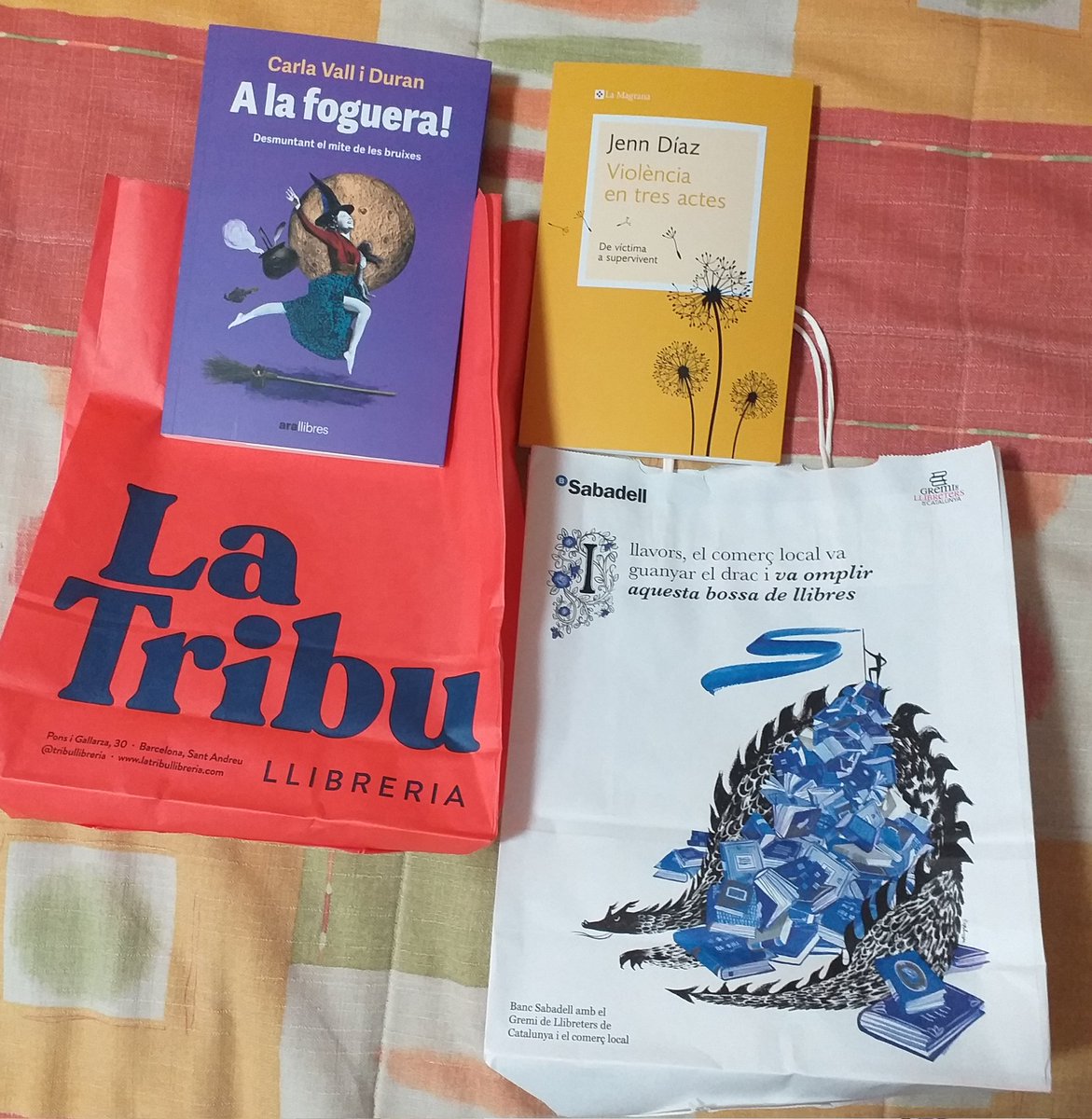 NaliaGaGo's tweet photo. Aquesta diada de Sant Jordi,
📚 Llibres en català i escrits per 💜 dones #LecturesPendents.
🌹Roses del @joventstandreu
👥 Compartint el dia amb @ERC_SantAndreu
#SantJordi2024
#SantaJordina2024 https://t.co/xhJ0cZtppW