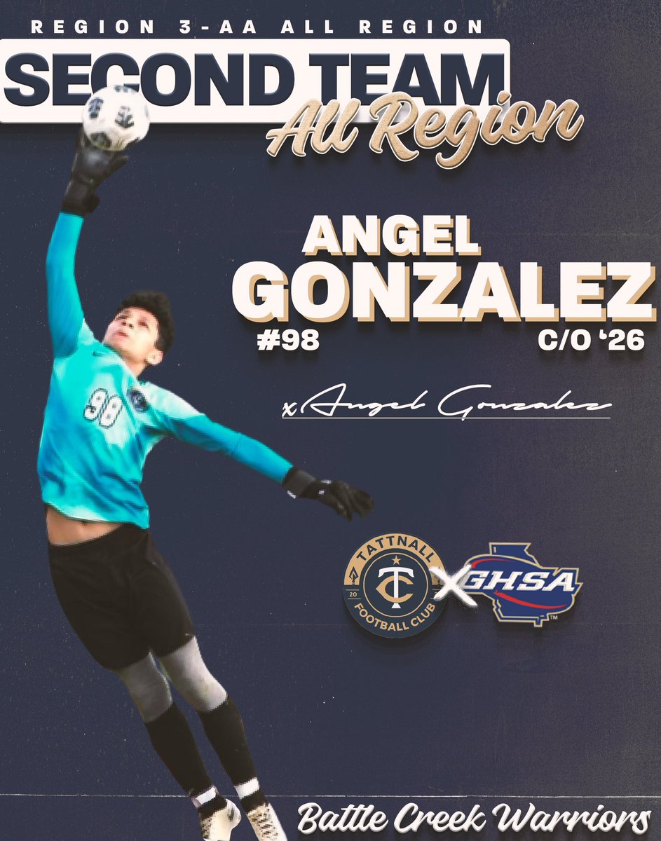We would like to congratulate our 2024 3-AA All-Region members! 
2nd Team: Sophomore, Gio Ornelas
2nd Team: Junior, Diego Fermin 
2nd Team: Sophomore, Angel Gonzalez