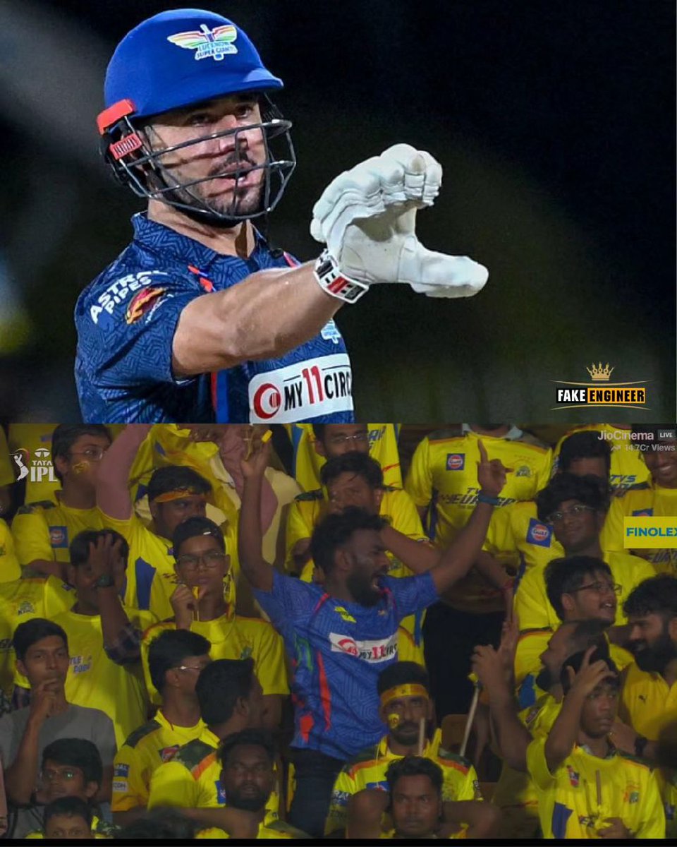 Vibe_Aandi's tweet photo. The ART &amp;  The ARTIST!! 🥵🔥 

@MStoinis | #CSKvLSG https://t.co/hfkOU3NVE8