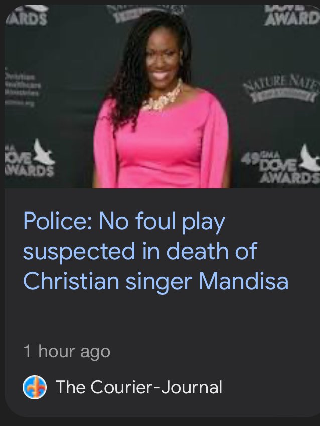 Breaking: no foul play expected in the young Christian famous singer only in her 40s. What caused this sudden de@th? I’m being censored so let me know if you can see this below. Reportedly, she was fully vaccinated.