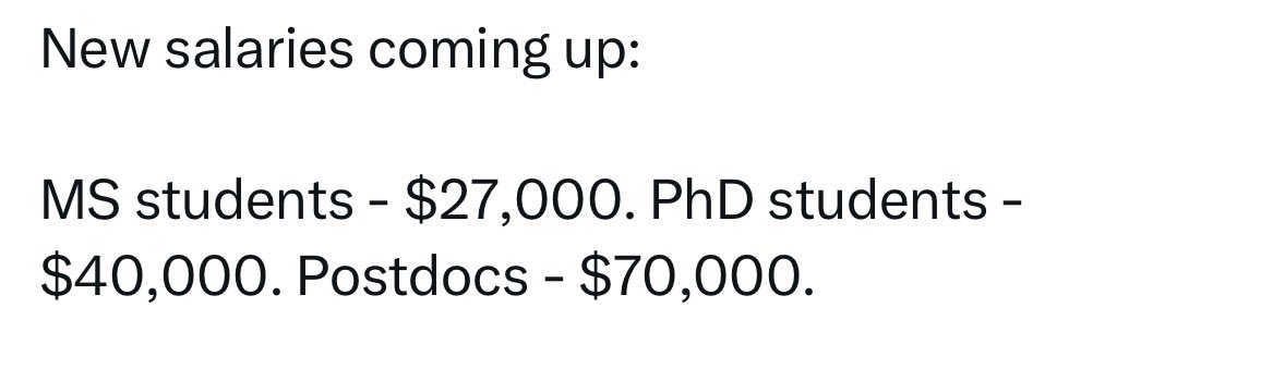 Hi all,

Massive salary/stipend increase for Msc and PhD students as well as Postdocs in Canada. - Those under government scholarships.

Looks good. Try your luck