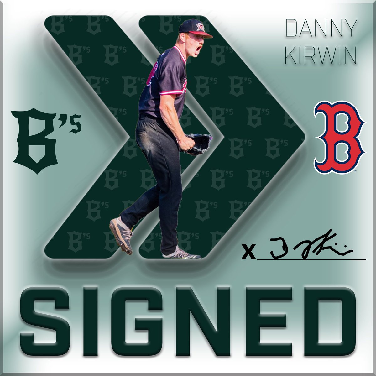 Congratulations <a href="/DannyKirwin3/">danny kirwin</a> ! He is the newest member of the Boston Red Sox organization! Danny’s contract was sold by the Ballers to Boston marking Oakland’s first player transfer to an MLB system. We can’t wait to follow your career and see what you do next!