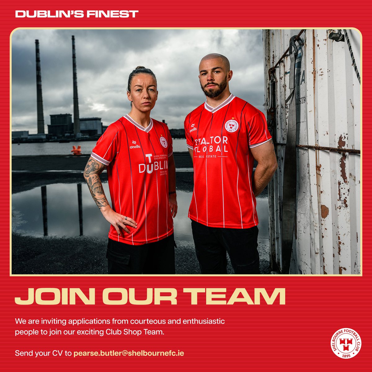 𝗝𝗼𝗶𝗻 𝗼𝘂𝗿 𝘁𝗲𝗮𝗺 💪🏻 We couldn’t function without our volunteers at Shelbourne FC. With the growth of our online and in-store retail platforms, we are seeking new volunteers to join our team. If you’d like to help send your CV to pearse.butler@shelbournefc.ie