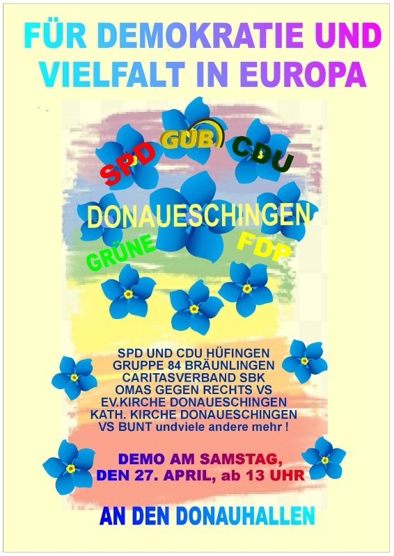 #SaveTheDate #Donaueschingen 27.04.24 13:00 Uhr