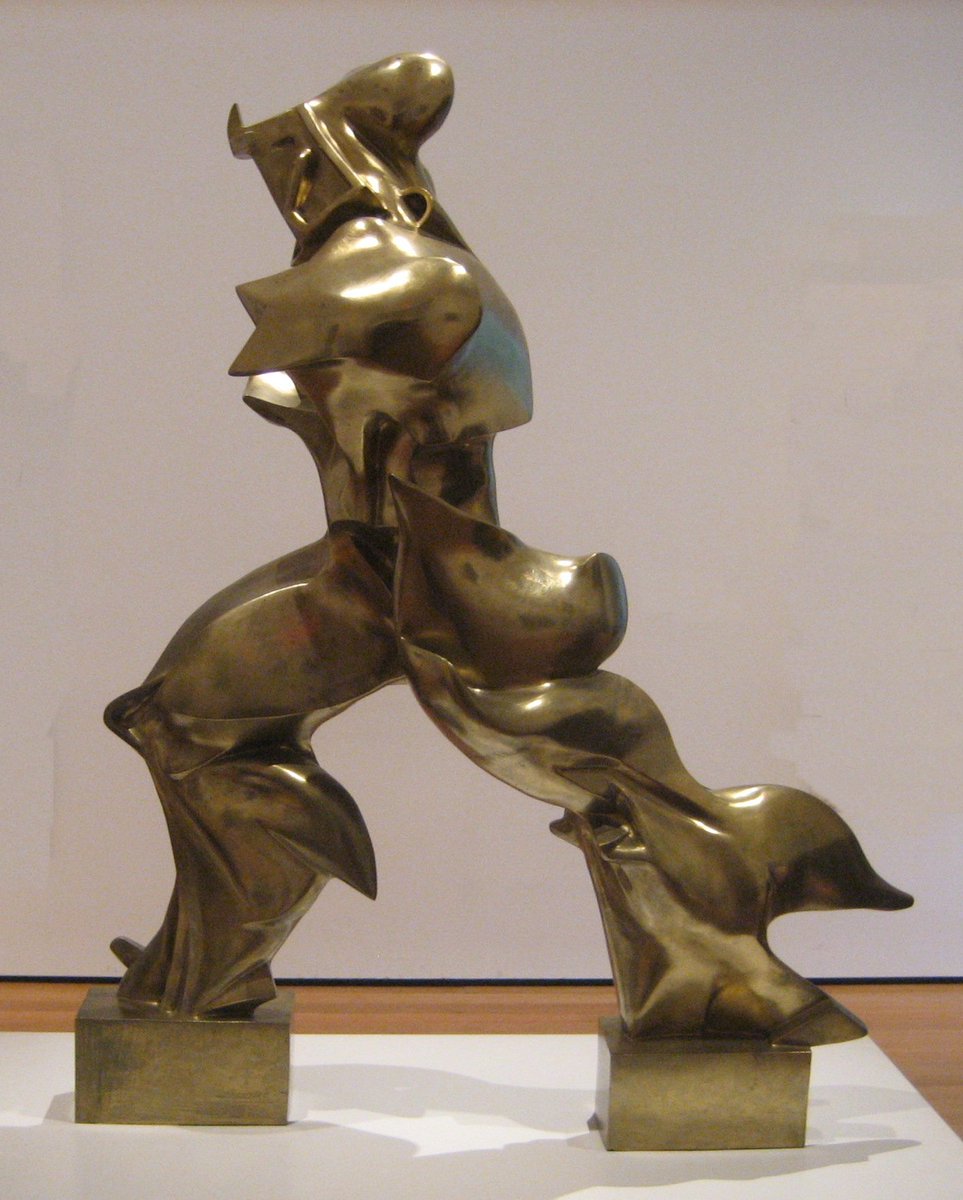 'Que sera, sera
Whatever will be, will be
The future's not ours to see
Que sera, sera
What will be, will be'

- 1957 song by Doris Day

Italian Futurism sculpture -
'Unique Forms of Continuity in Space' (1913) by Umberto Boccioni 
@metmuseum 
#sculpture