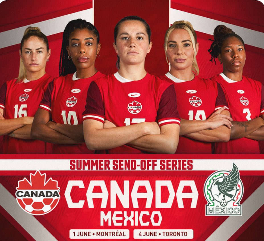 #CanXNT summer send off series vs 🇲🇽 confirmed! 

(Alliteration and a match in my city means I’m one happy gal.)

#Paris2024 #CanWNT