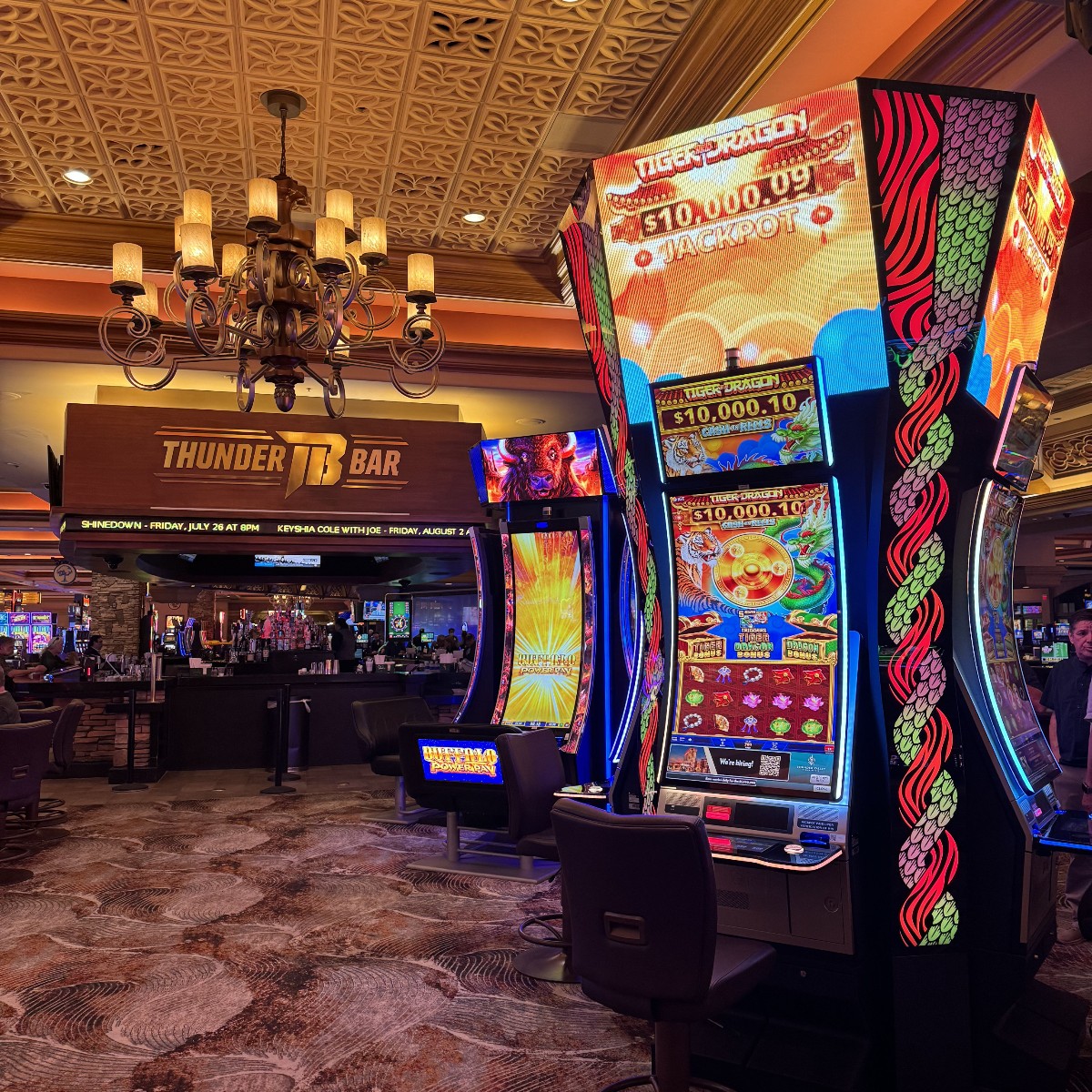 Be one of the first in NorCal to play #IGT Tiger and Dragon! Located near Thunder Bar. 🐅🐉🎰