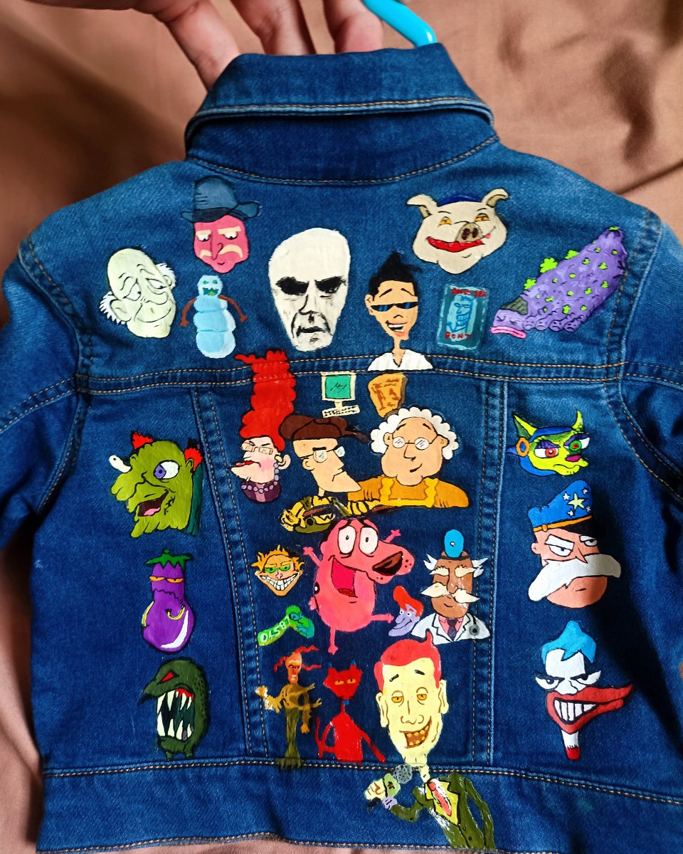 A charming tribute jacket created by Panamanian artist Jhony Ramirez. He got all our favorites!