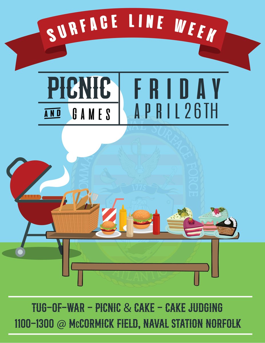 Surface Line Week Picnic is just around the corner, only 2 days away! Join us for a delightful day filled with games, delicious food, refreshing beverages, and an exciting Cake Judging contest. Remember, all cakes must be submitted at the picnic by 1145. See you there!