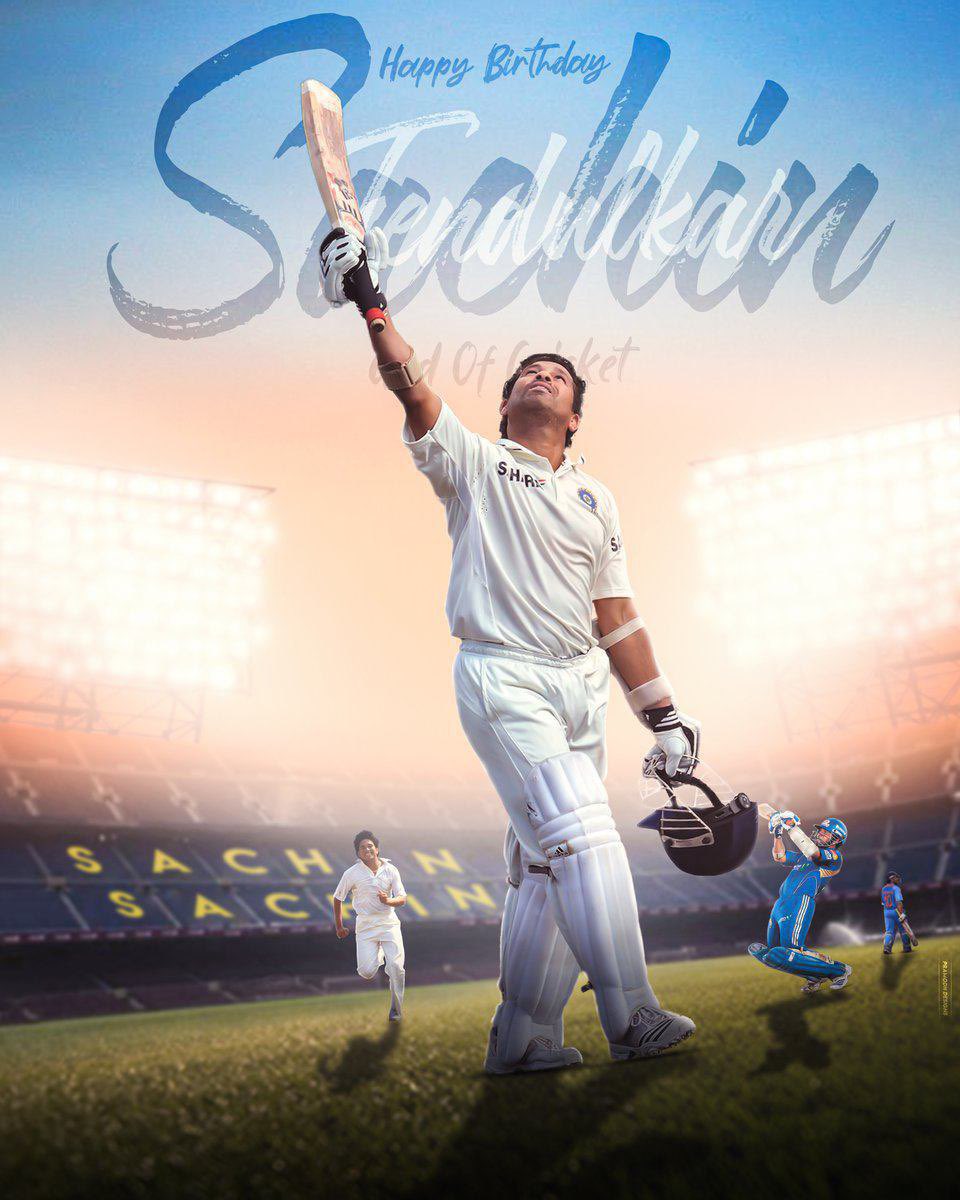 Harry031291's tweet photo. Hapi B’day Master Blaster Sachin Tendulkar….G.O.A.T https://t.co/mOOBAvVwl9
