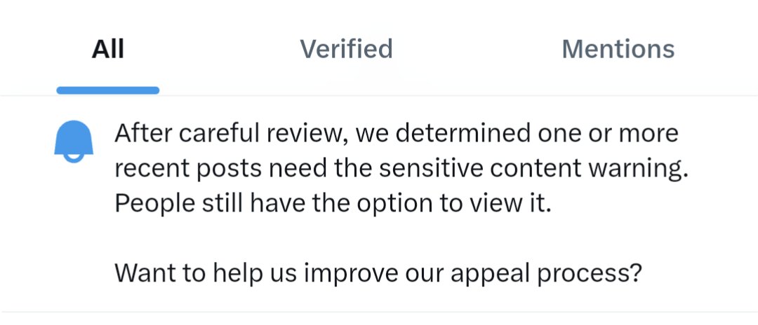 Never panic over these, fellas..

It's not any type of shadow ban. It's just saying you forgot to blur content that needs to be blurred. It doesn't impact your 'viewability'. 

IE dead bodies at the scene, gross violations of humanity, etc.

#pirate #pilot #fellalgorithm