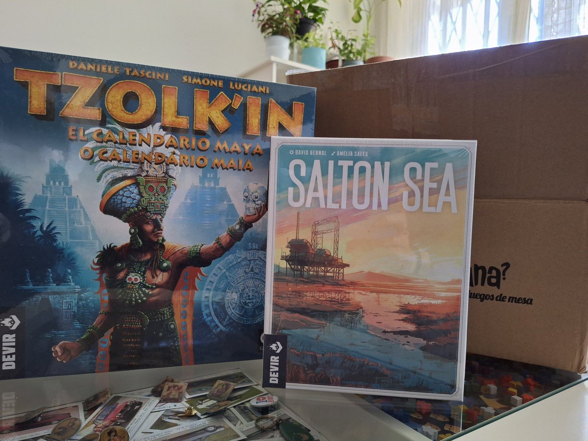 Recién llegados gracias a <a href="/DonMeeple/">Don Meeple</a> y a <a href="/jugamosuna/">¿Jugamos una?</a> . Un clásico y una novedad que estaba deseando probar.