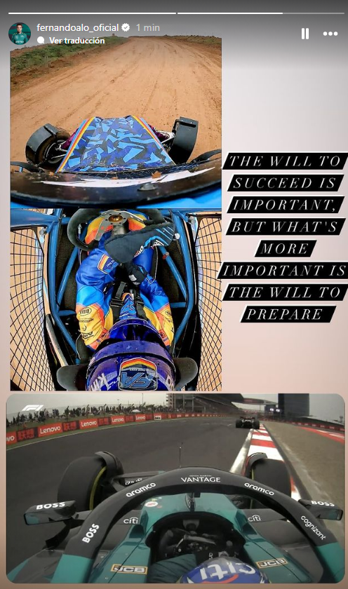 FormulaDirecta's tweet photo. 🐐 Fernando Alonso en Instagram:

"El deseo de triunfar es importante, pero lo que es más importante es el deseo de prepararse".

#F1 https://t.co/xUyg0934iR