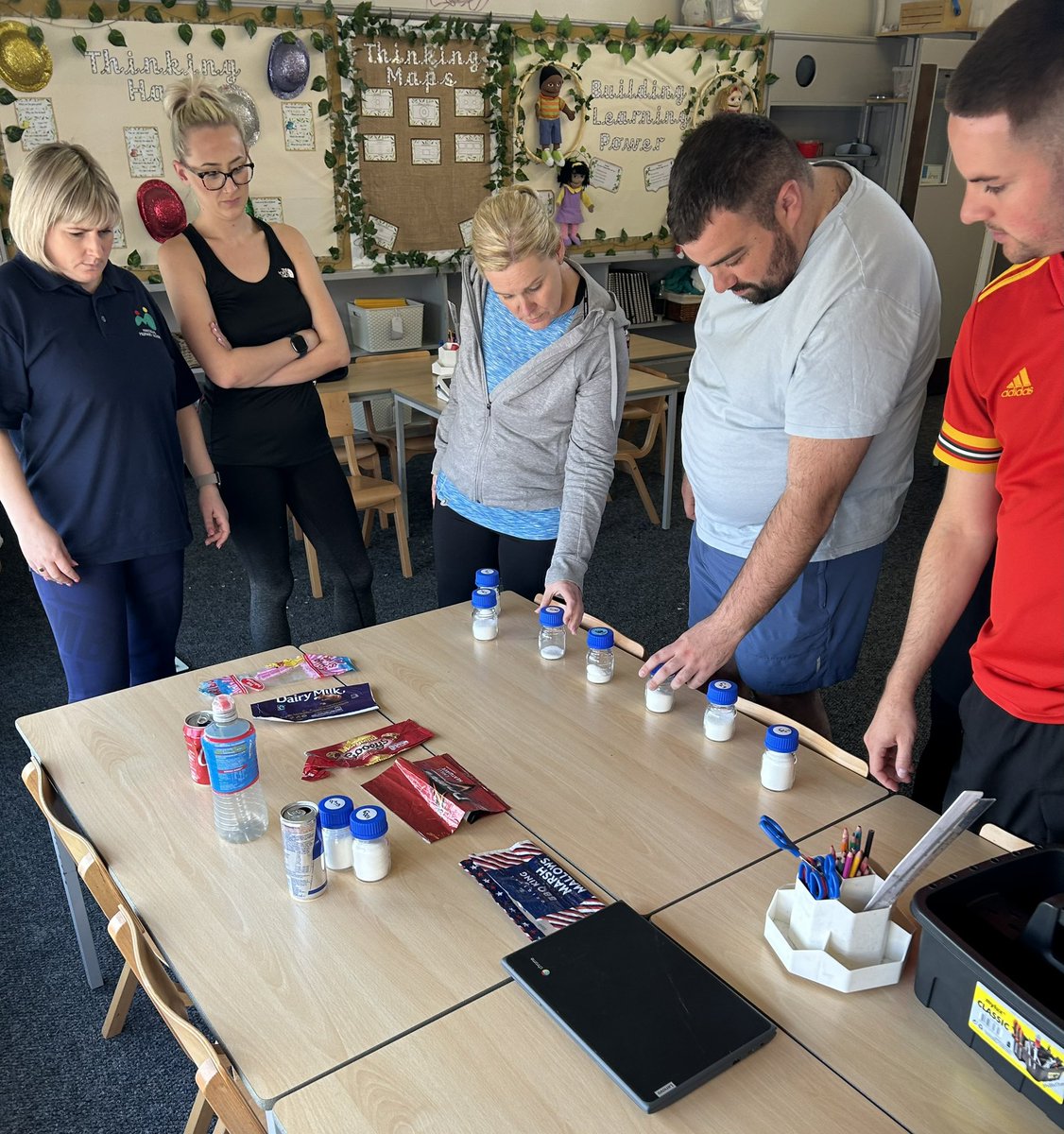 FIT FANS Another great session with the teaching staff @MaesglasPrimary where we discussed sugar content in various foods and drinks alongside an intense fitness session. Well done everyone 👍