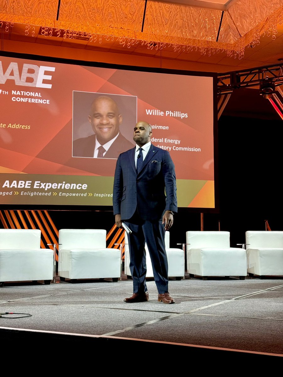 Honored to share insights on mentorship and diversity in energy at the AABE conference in Anaheim, CA. Empowering the next generation is key to driving innovation in our industry. @JoinAABE #AABEConference #Mentorship #DiversityInEnergy #FERC