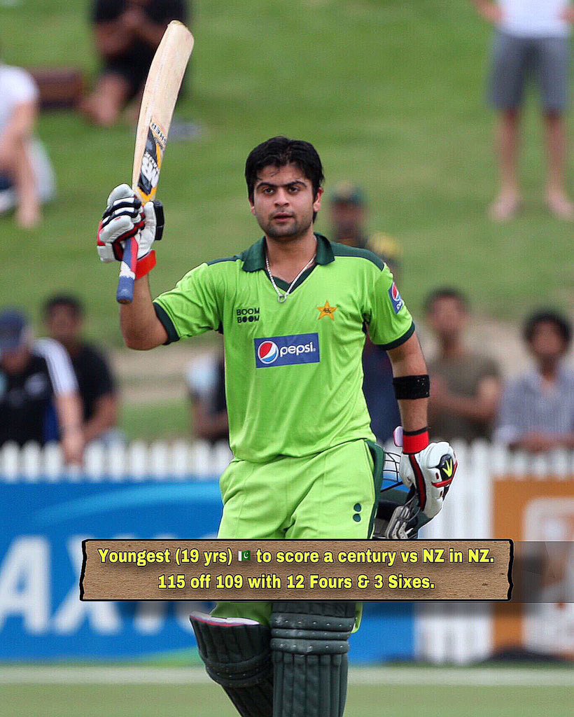 Celebrating 15 Years of Ahmad Shahzad's debut in ODI cricket 🏏 Records: ▪️Youngest (19 yrs) 🇵🇰 to score a century vs NZ in NZ. 115 off 109 with 12 Fours & 3 Sixes. #AhmadShahzad #PakistanCricket @TheRealPCB @WahabViki @MohsinnaqviC42