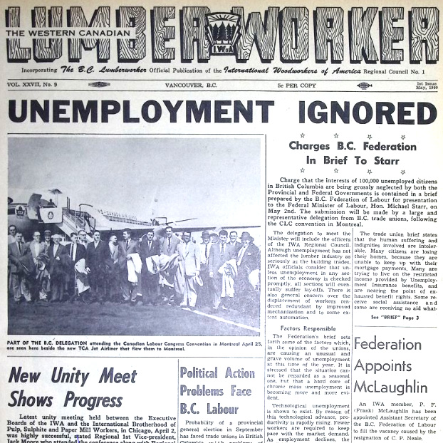BC_LHC's tweet photo. BC/Western Canadian Lumberworker 1960-1980 now digitized! 322 issues, insights to forestry union at its peak influence, innovative and impactful #environmental campaigns. #bclab #bchist https://t.co/0rU9KExfWM https://t.co/BmHHQquMXW