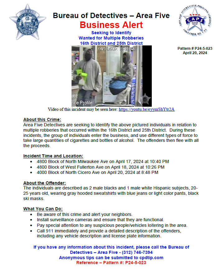 Chicago Police Area 5 Detective Division tweet media