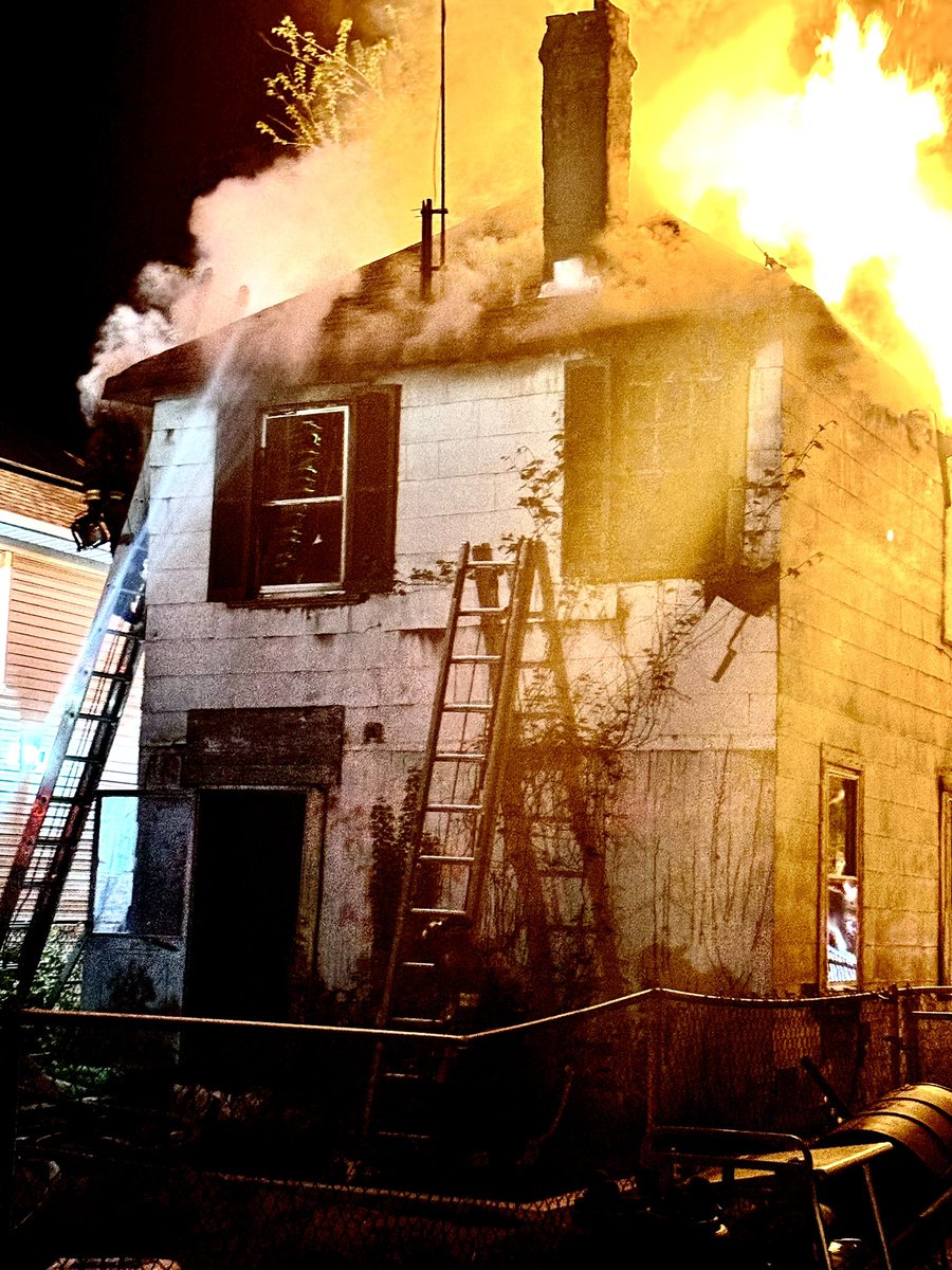 Additional photos from the overnight Working Fire in the 1100 block of 48th St NE show the intensity of the flames in the rear of the home. #DCsBravest