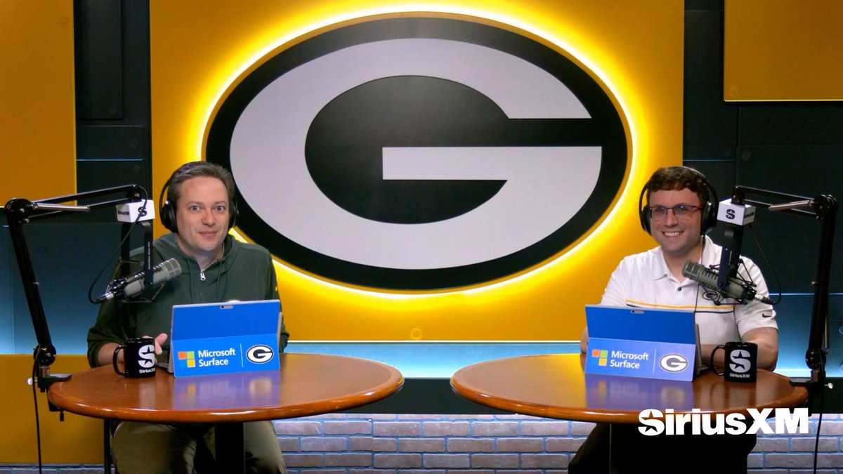 packers's tweet photo. .@mikespofford & @WesHod preview the 2024 NFL Draft & discuss takeaways from GM Brian Gutekunst's news conference.
#PackersUnscripted 🎥: https://t.co/78QHxAuo0d https://t.co/xQmJziFOEq