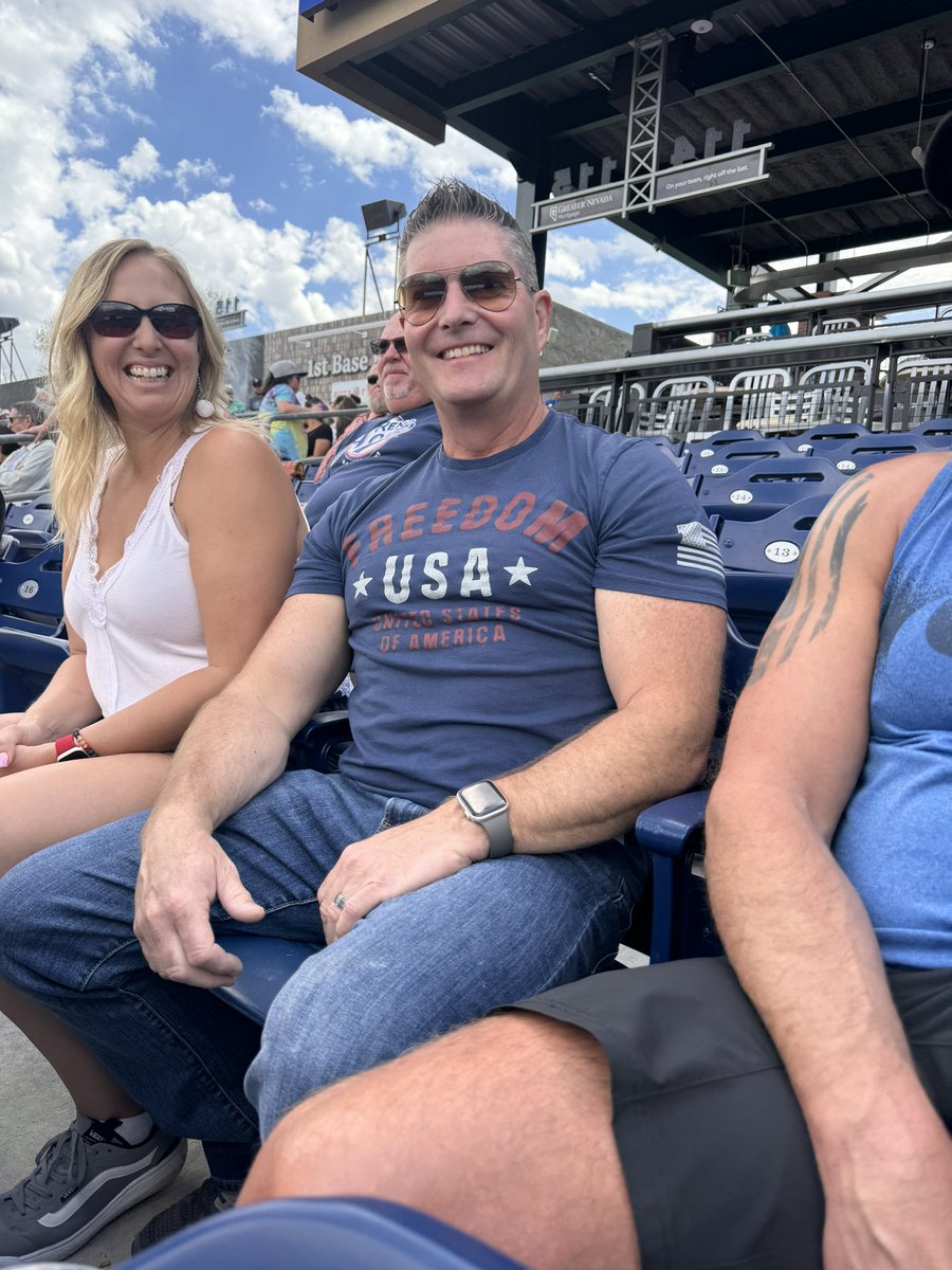 amesbill's tweet photo. @Aces post this guy on scoreboard.  50th birthday at the game today! https://t.co/60HaSl3bXz