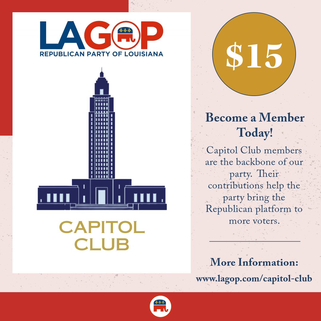 Show your support by joining the Capitol Club today. lagop.com/capitol-club