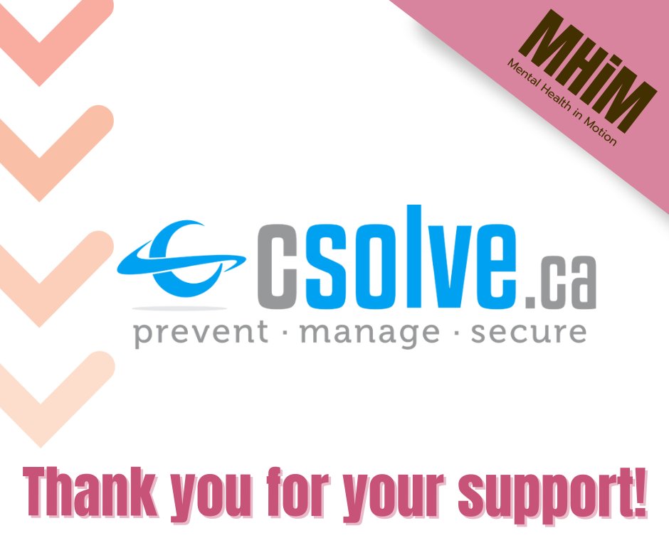 A massive ✨THANK YOU✨ to @CompuSOLVE for supporting Mental Health in Motion! 🙌 All donations go to helping community mental health programs. Register your team or donate today! bit.ly/49oA2gn