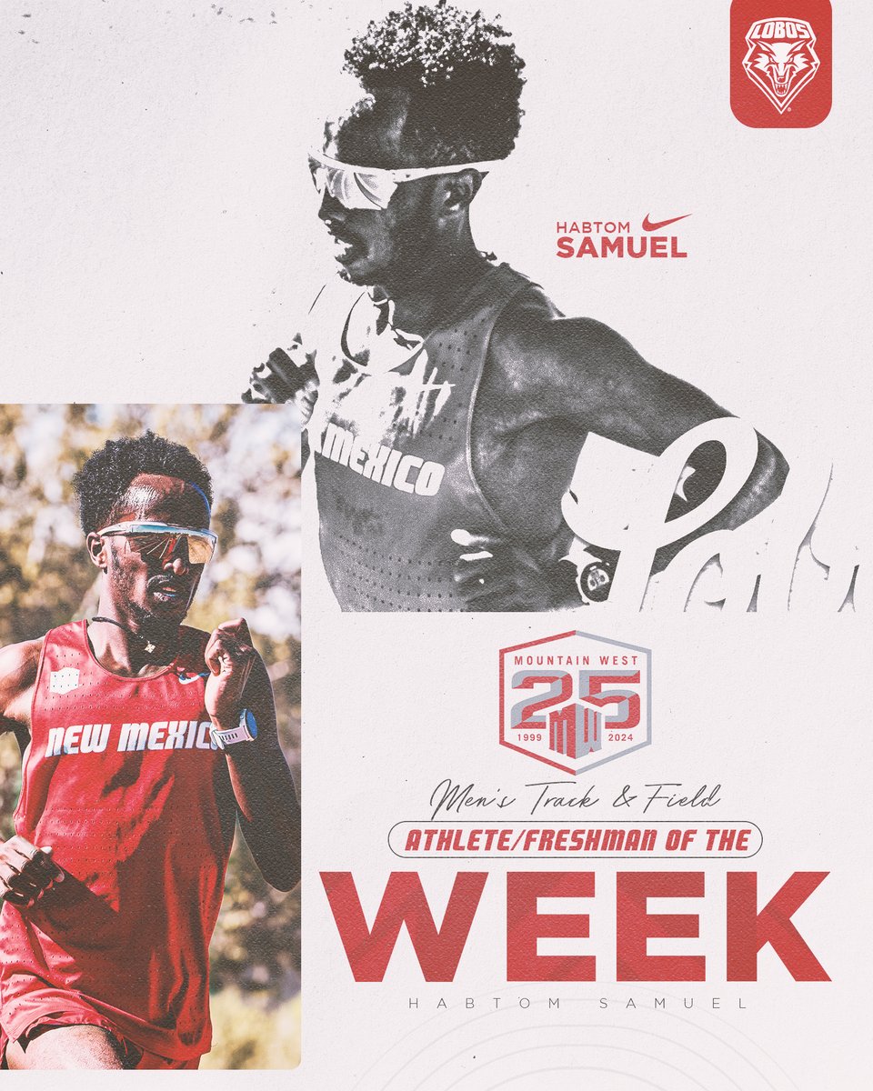 No surprises here.

Habtom Samuel is the <a href="/MountainWest/">Mountain West</a> Athlete &amp; Freshman of the Week yet again after running the third-fastest 10K in the nation last Friday!

READ🗞️: t.ly/qtF9c