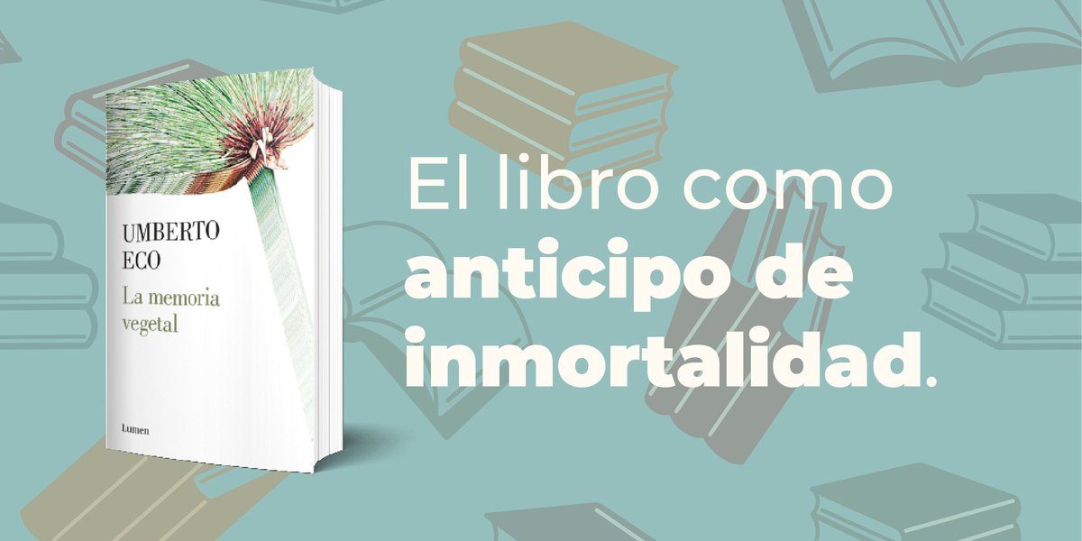 @irenevalmore 🧵l LA MEMORIA VEGETAL de #UmbertoEco. 📖
El libro es un seguro de vida, un pequeño anticipo de inmortalidad.

Encuéntralo aquí 👉: bit.ly/3JtNMvK