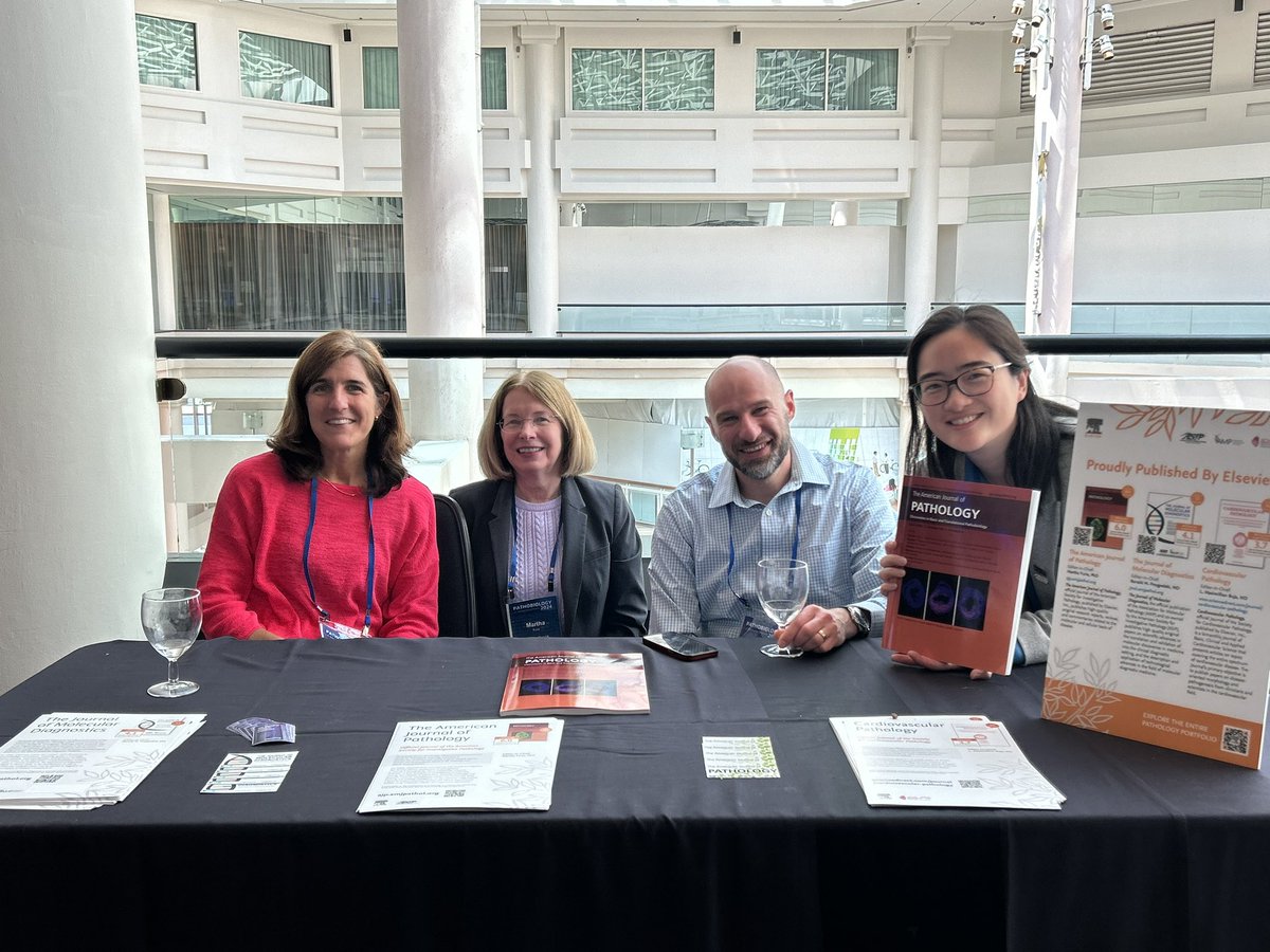 EyeDaisyShu's tweet photo. At the @AJPathology booth with the editor in chief Martha Furie, @SumaginLab @PilarAlcaidePhD π₯³ @ASIPath Submit your next paper to AJP! @WomeninPath #asip2024 https://t.co/5kNFvY4Nkk
