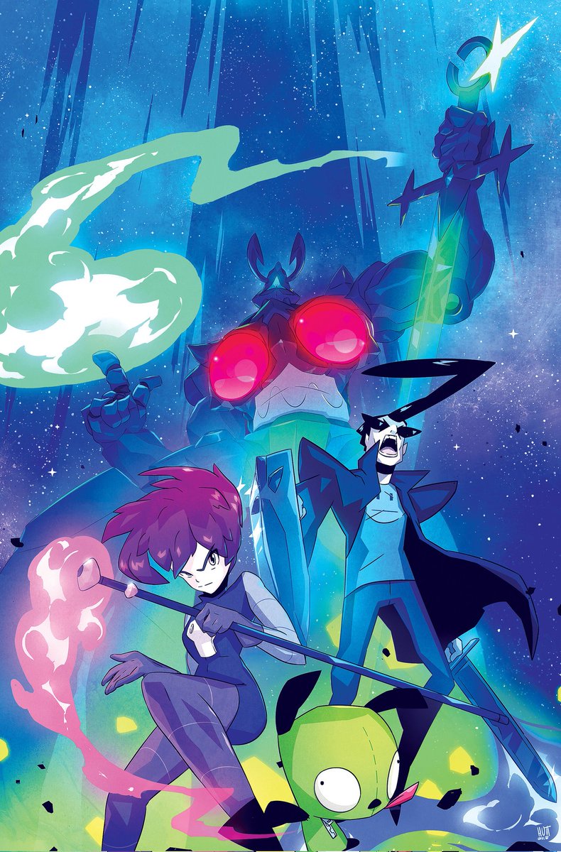 the Gurren Lagann variant cover from the boom studios Invader Zim run >>>