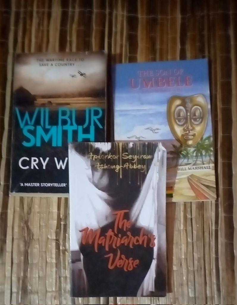 Happy world book day!! Check out The Matriarch's Verse by @apiorkor Cry Wolf by Wilbur Smith The son of Umbele by Bill Marshall