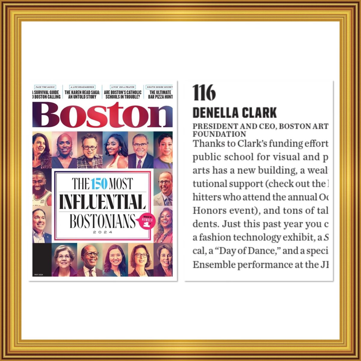 Congrats to our CEO @DenellaClark for being included in the @BostonMagazine 150 Most Influential Bostonians! Denella joins an impressive list including BAAF Chairman Emeritus @LeePelton, BAAF Honorary Campaign Chair, @MayorWu, and BAA HONORS 2024 Honoree, Christy Cashman.