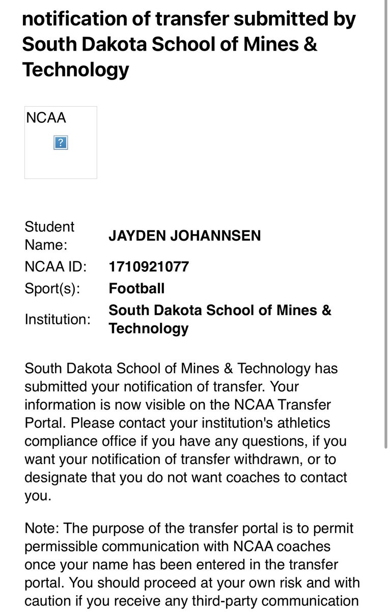 Thank you Coach Flohr, my coaches,  my teammates and the Hardrocker Family for an amazing past 4 years.

Looking forward to the opportunity to play my final season as a graduate transfer.