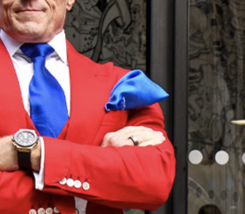 I’m always intrigued by more fringe political figures. In the case of Brian Rose, ‘eccentric’ London mayoral candidate, I’m particularly fascinated by this absolutely ENORMOUS pocket square. Why is it so big? Why does it live in his armpit? How much more of it is hidden in there?