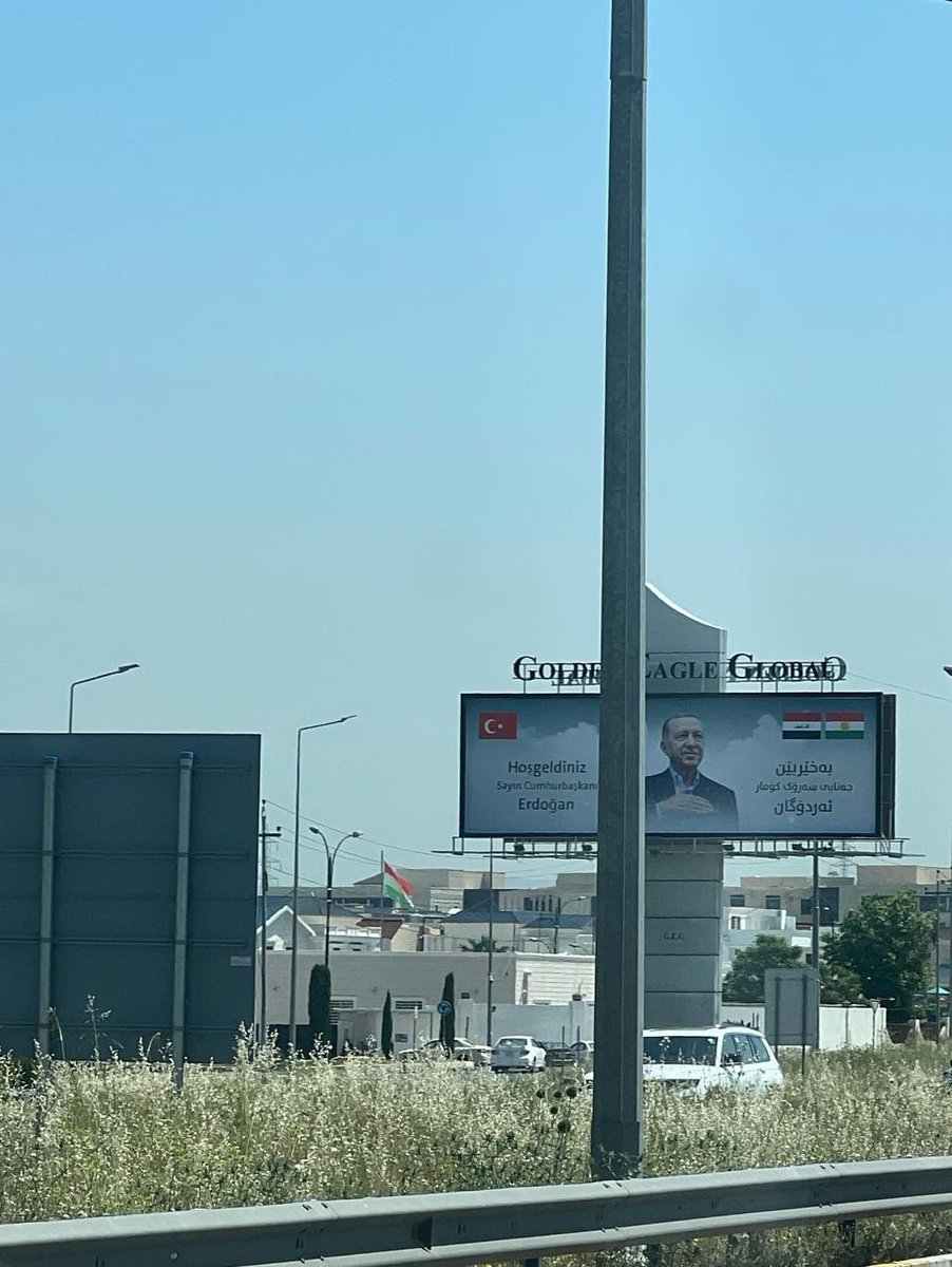 Meanwhile, just outside of Erbil in Kurdistan-IQ, Erdogan looms large. In the same region he bombs under the pretext of 'targeting terrorists'. I'm all for great relations with all Iraq's neighbors in the less than ideal neighborhood we have, but Iraq concedes too much